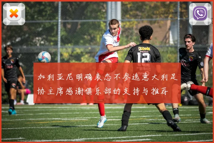 加利亚尼明确表态不参选意大利足协主席感谢俱乐部的支持与推荐
